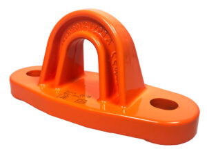 Olho de liga leve faru aluminio laranja 135x60x60 mm