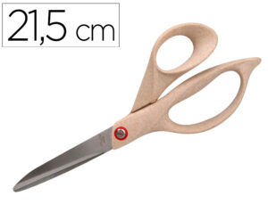 Tesoura de escritorio liderpapel aco inoxidavel cabo eco material 8" 21,5 cm em blister