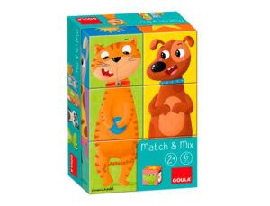 Puzzle goula cubos de cartao empilhaveis match&mix 6 pecas - Image 1