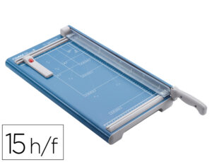Guilhotina de alavanca dahle 534 com base metalica din a3 capacidade de corte 15 folhas