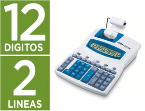 Calculadora ibico 1221x impressora ecra lcd angular papel 57 mm 12 digitos impressao bicolor branco/azul 212x64x278 mm