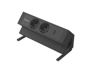 Extensao fellowes secretaria 1 tomada + usb a/c preto