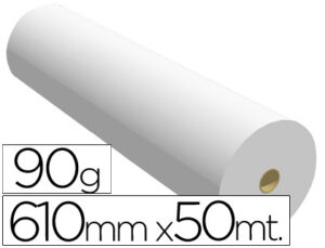 Papel reprografia 90 gr 610 mm x 50 mt