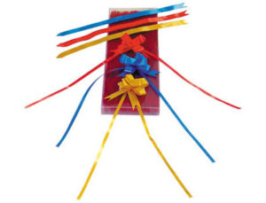 Fita para lacos vermelha 25,5x1,3cm