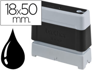 Carimbo automatico brother 18 mm x 50 mm preto