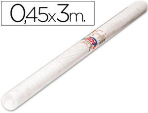 Rolo autoadesivo aironfix transparente removivel, 3 x 0,45 mt