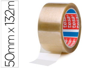 Fita adesiva tesa polipropileno transparente 132 mt x 50 mm
