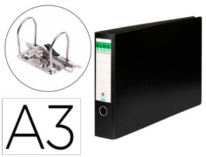 Pasta de arquivo de alavanca elba din a3 ao baixo lombada 80 mm 320x480 mm