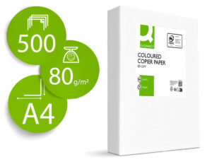 Papel de cor q-connect din a4 80 gr verde intenso embalagem de 500 folhas - Image 1