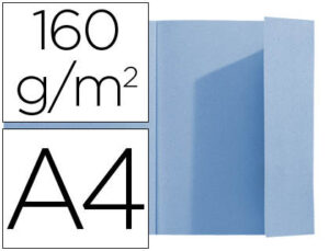Classificador exacompta din a4 azul 160 gr com aba interior