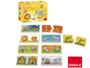 Puzzle goula madeira 20 pecas contrarios leo o rei da selva