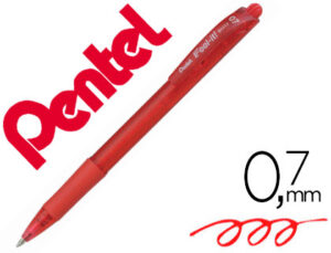 Esferografica pentel retratil bx417 cor vermelha - Image 1