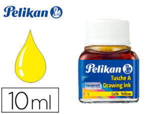 Tinta da china pelikan frasco 10ml nº 5 amarelo